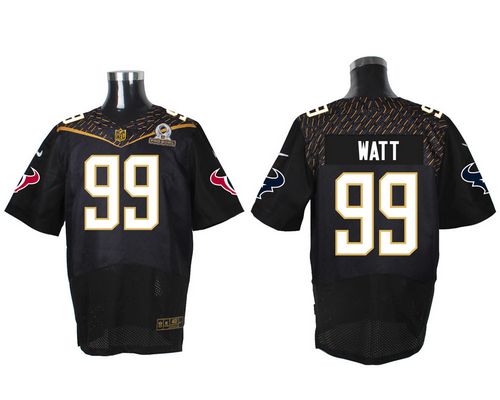 Nike Texans #99 J.J. Watt Black 2016 Pro Bowl Men's Stitched NFL Elite Jersey